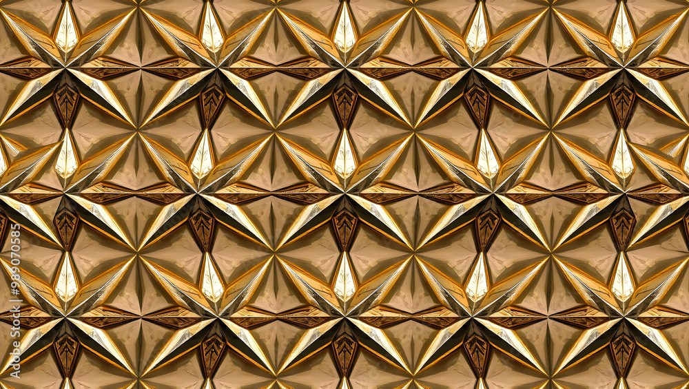 3d geometric wallpaper features a repeating star-shaped pattern with metallic outlines, perfect to add depth and elegance to any interior space 3d geometric wallpaper features a repeating star-shaped pattern with metallic outlines, perfect to add depth and elegance to any interior space