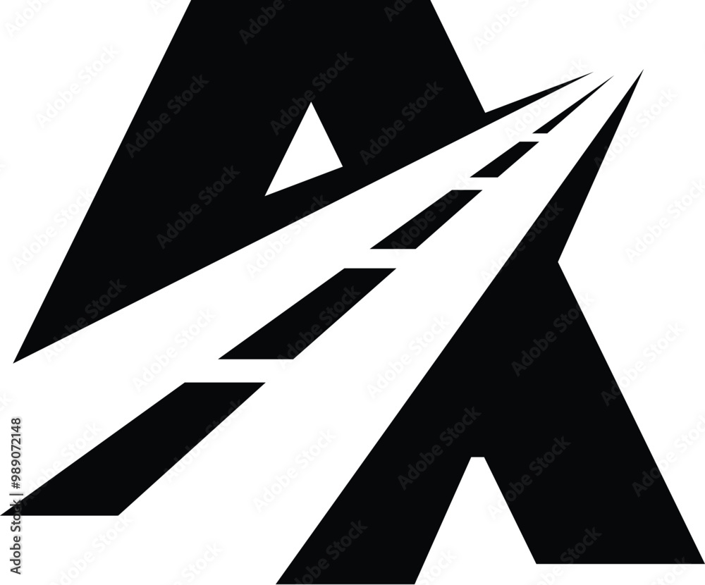 Vector A Road logo Vector A Road logo
