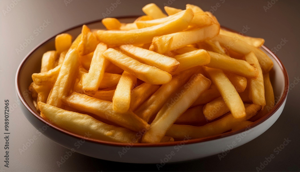 Eine Portion Pommes auf einem Teller aus Keramik. Die Pommes frittes stammen aus Belgien und werden in Deutschland auch Fritten oder einfach nur Pommes genannt. Ketchup oder Majo kann extra ordern. Eine Portion Pommes auf einem Teller aus Keramik. Die Pommes frittes stammen aus Belgien und werden in Deutschland auch Fritten oder einfach nur Pommes genannt. Ketchup oder Majo kann extra ordern.