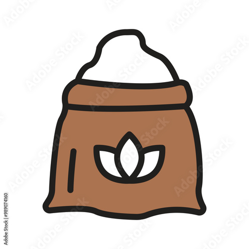 Flour icon, a fundamental cooking component