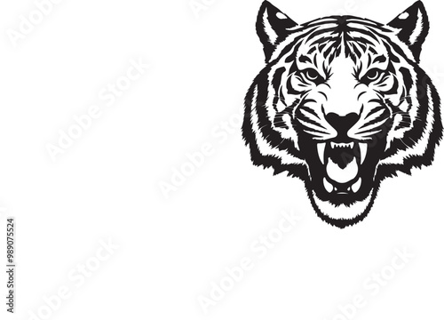 Wallpaper Mural Tiger Head Logo Vector Torontodigital.ca