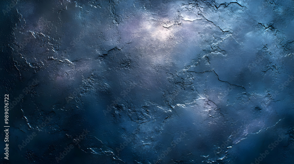 Dark Blue Textured Wall - Abstract Background