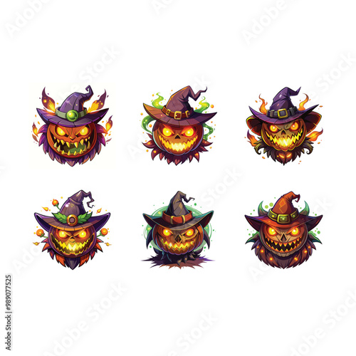 Spooky Halloween Generative AI Vector and Line Art Designs for Printables