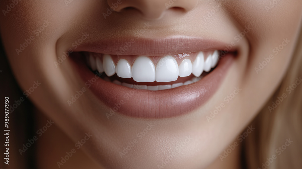 Radiant Confidence: Close-Up of a Beautiful Smile Radiant Confidence: Close-Up of a Beautiful Smile