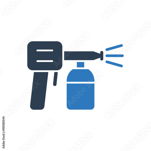 airbrush icon - paint gun icon - spray gun icon