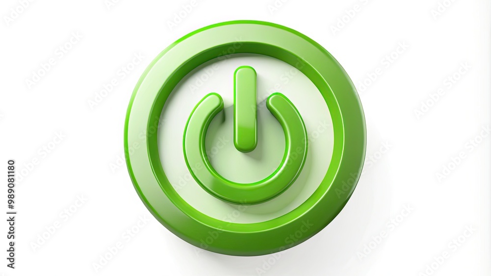 A bright green symbol of power or confirmation, featuring a circular shape with a vertical line through the center, against a neutral white background. A bright green symbol of power or confirmation, featuring a circular shape with a vertical line through the center, against a neutral white background.