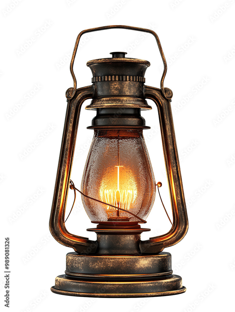 oil lantern as element on transparent background oil lantern as element on transparent background
