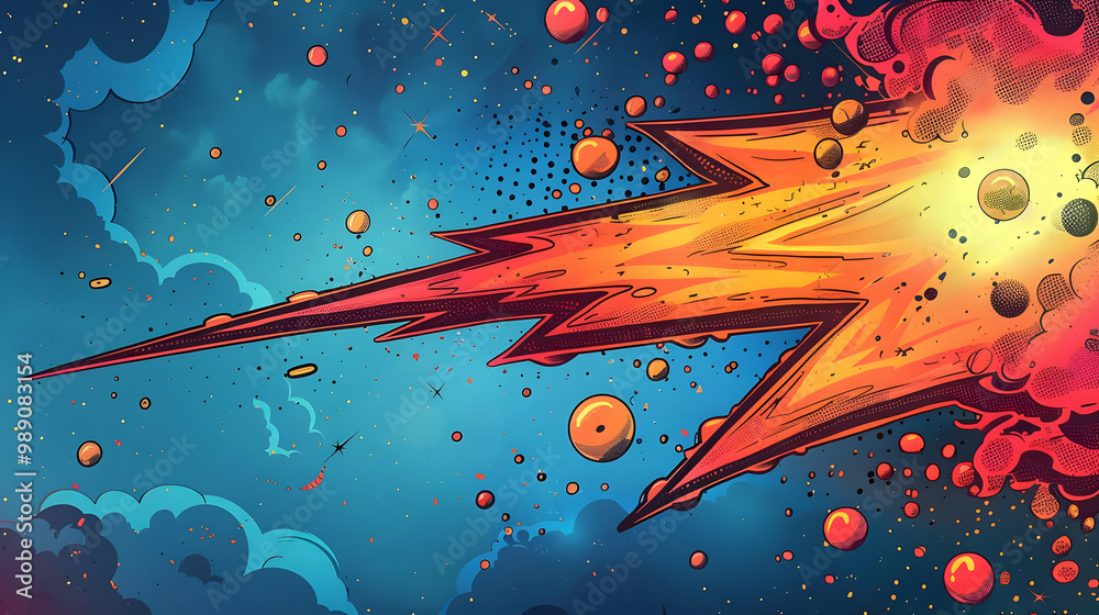 Abstract Comic Book Explosion Background Illustration Abstract Comic Book Explosion Background Illustration