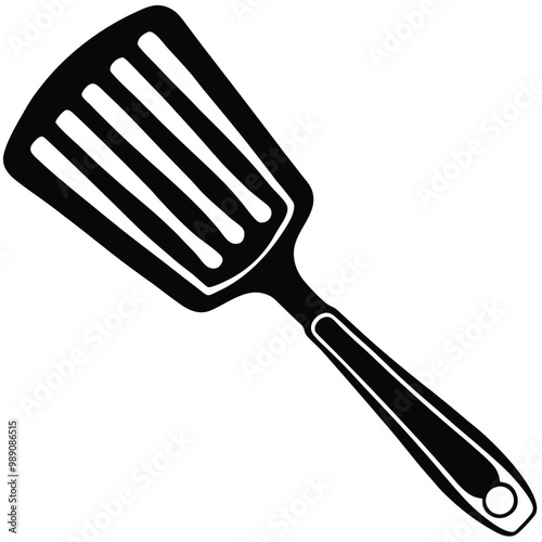 Kitchen utensils spatula vector line art style