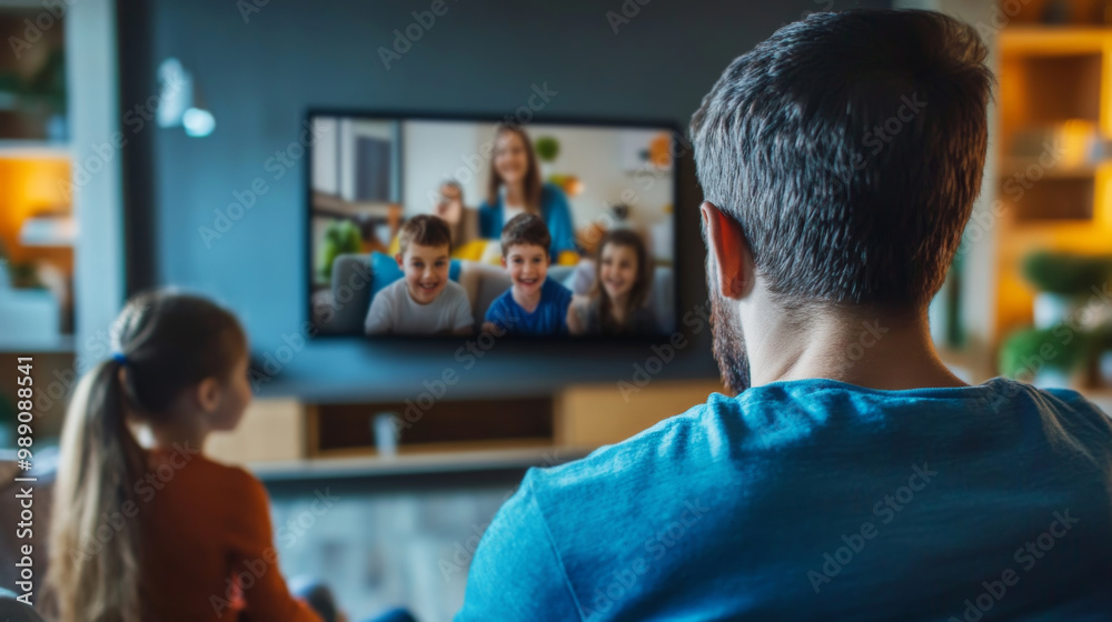 Family Video Call With Background Interaction Family Video Call With Background Interaction