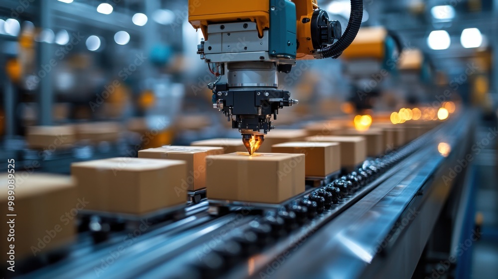 Automated Package Handling in a Modern Factory Automated Package Handling in a Modern Factory