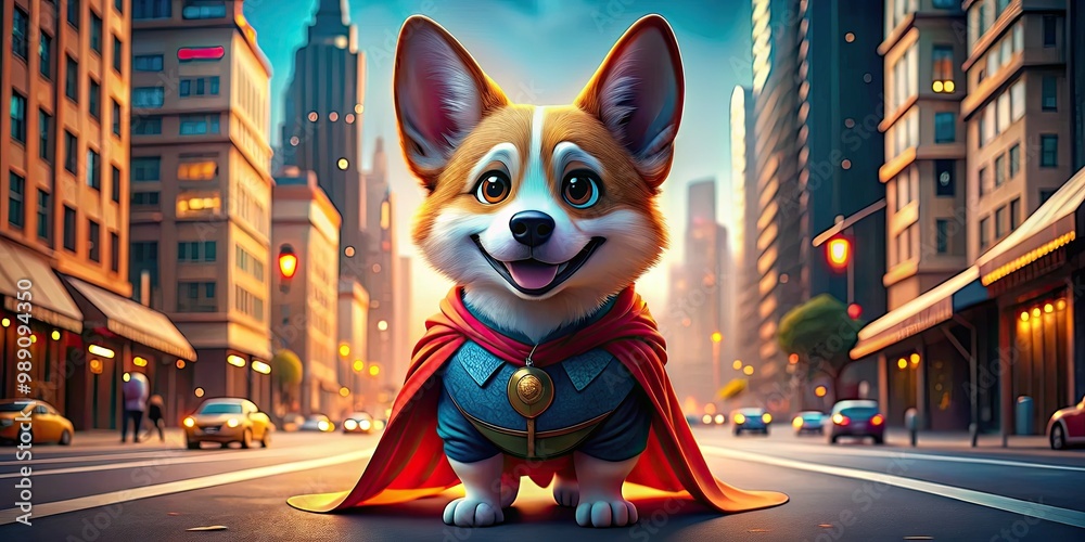 New Superhero In Town Corgi Doggy T-Shirt New Superhero In Town Corgi Doggy T-Shirt