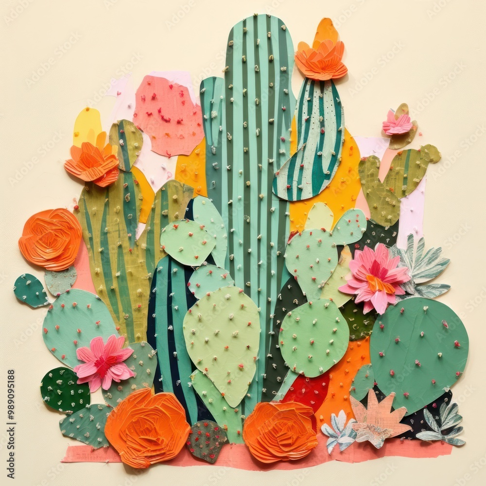 Chin Cactus cactus plant art. Chin Cactus cactus plant art.