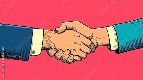 Handshake Agreement Deal Partnership Business Success