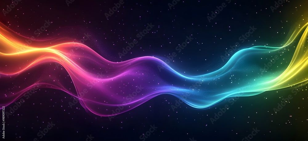 Abstract Rainbow Gradient Neon Wave Background Abstract Rainbow Gradient Neon Wave Background