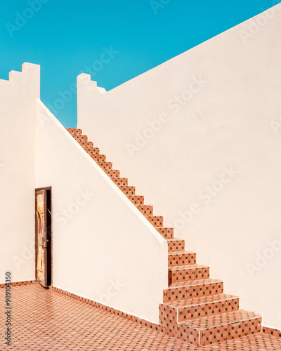 Stairway to Blue Sky in Morocco