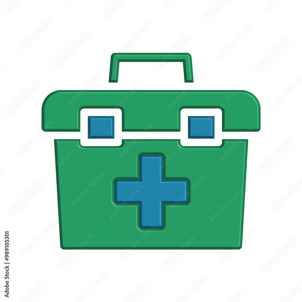 Obraz premium First aid kit icon template
