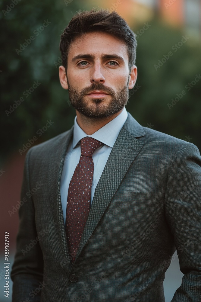 A businessman wearing a tie and suit A businessman wearing a tie and suit