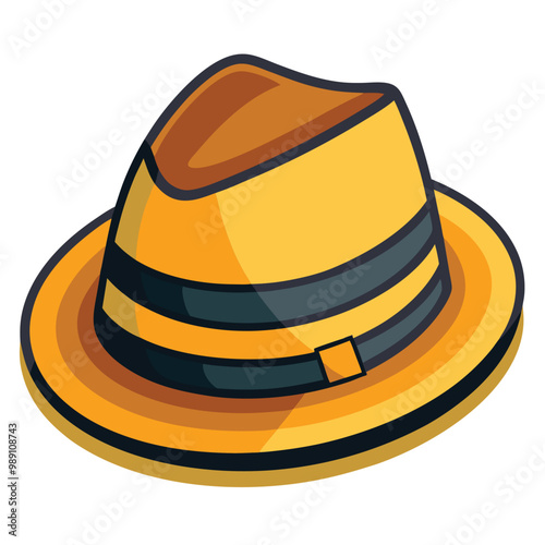 Trilby hat vector
