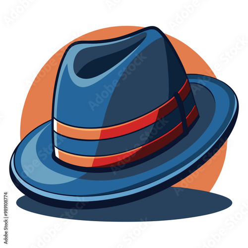 Trilby hat vector
