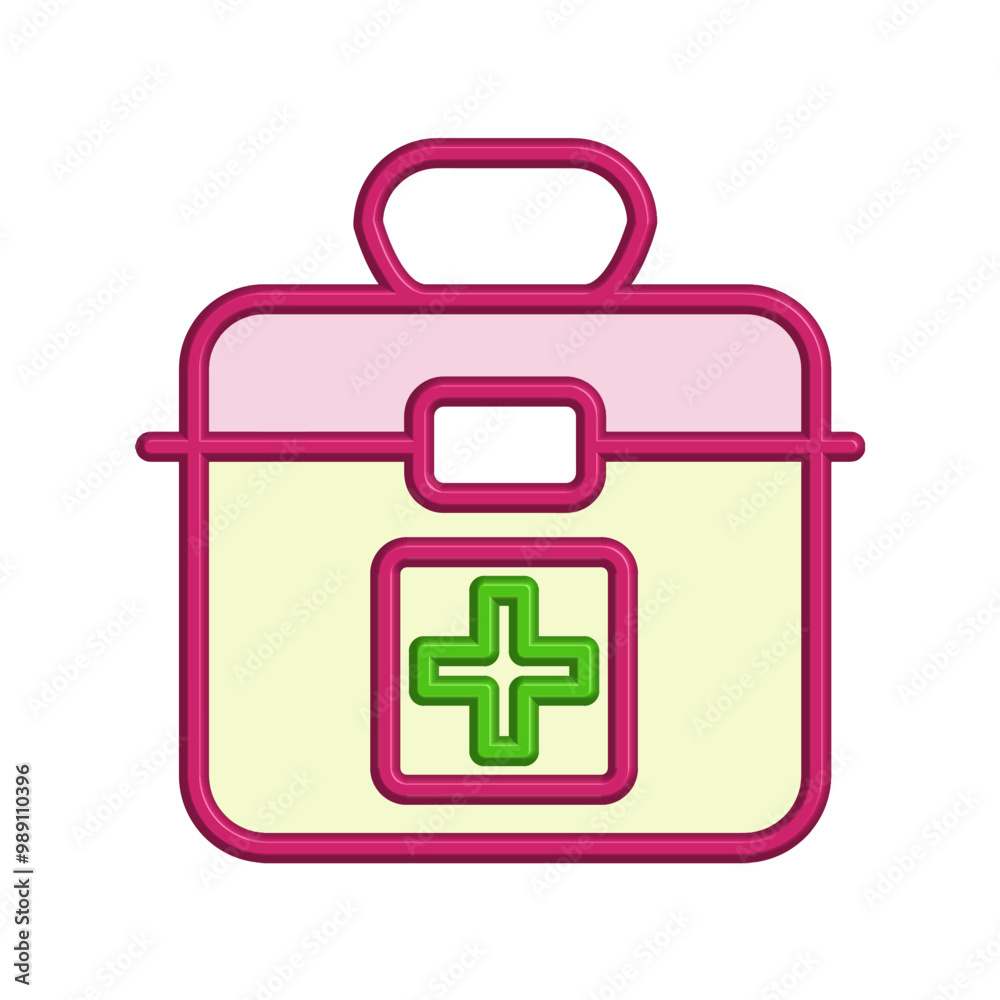 Obraz premium First aid kit icon template