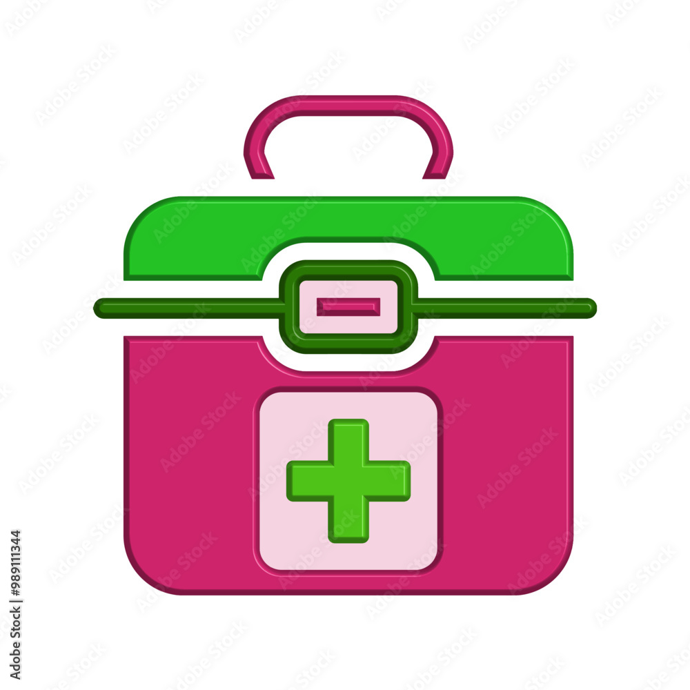 Obraz premium First aid kit icon template
