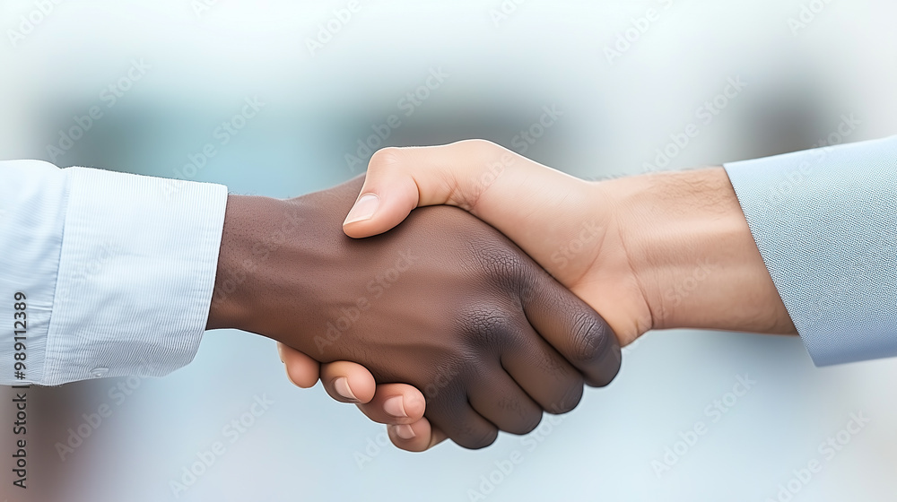 Handshake Between Two Businesspeople Handshake Between Two Businesspeople