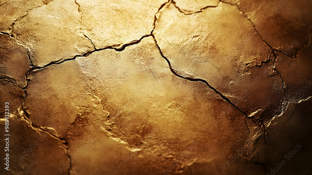 Cracked Gold Texture: A Beautiful Abstract Background Cracked Gold Texture: A Beautiful Abstract Background