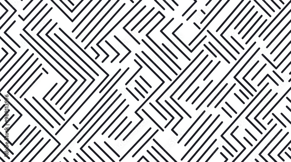 A seamless pattern features an intricate design of linear zigzags, forming a modern and geometric backdrop that adds depth and texture to any artistic project. A seamless pattern features an intricate design of linear zigzags, forming a modern and geometric backdrop that adds depth and texture to any artistic project.