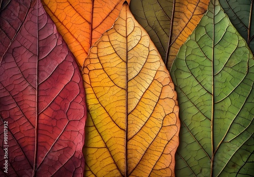 Autumn Leaf Texture - Nature's Beauty