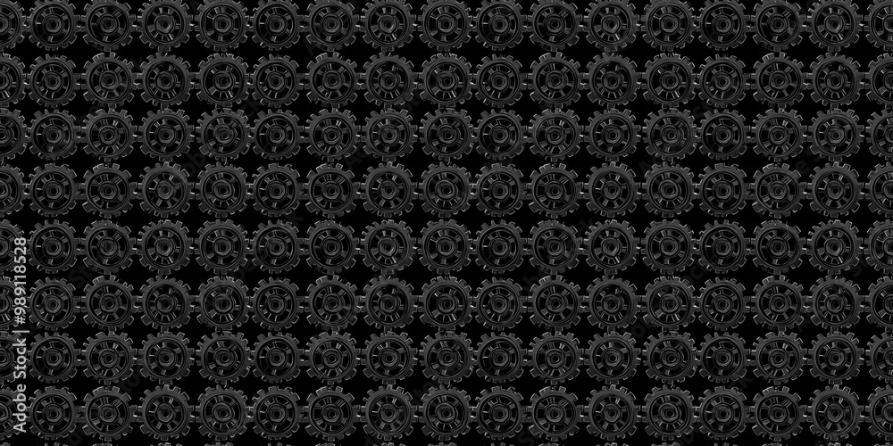 Gear pattern with an industrial, mechanical design. seamless background pattern Gear pattern with an industrial, mechanical design. seamless background pattern
