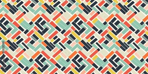 Herringbone geometric patterns with a classic, stylish design. seamless background pattern