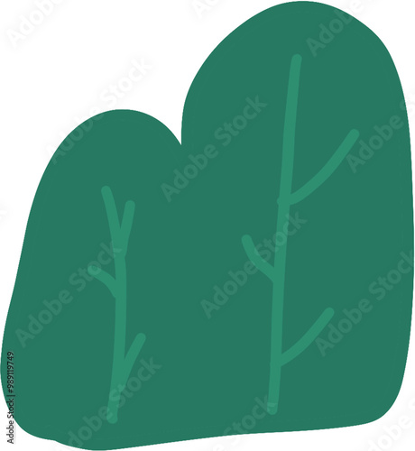 hand holding a green leaf