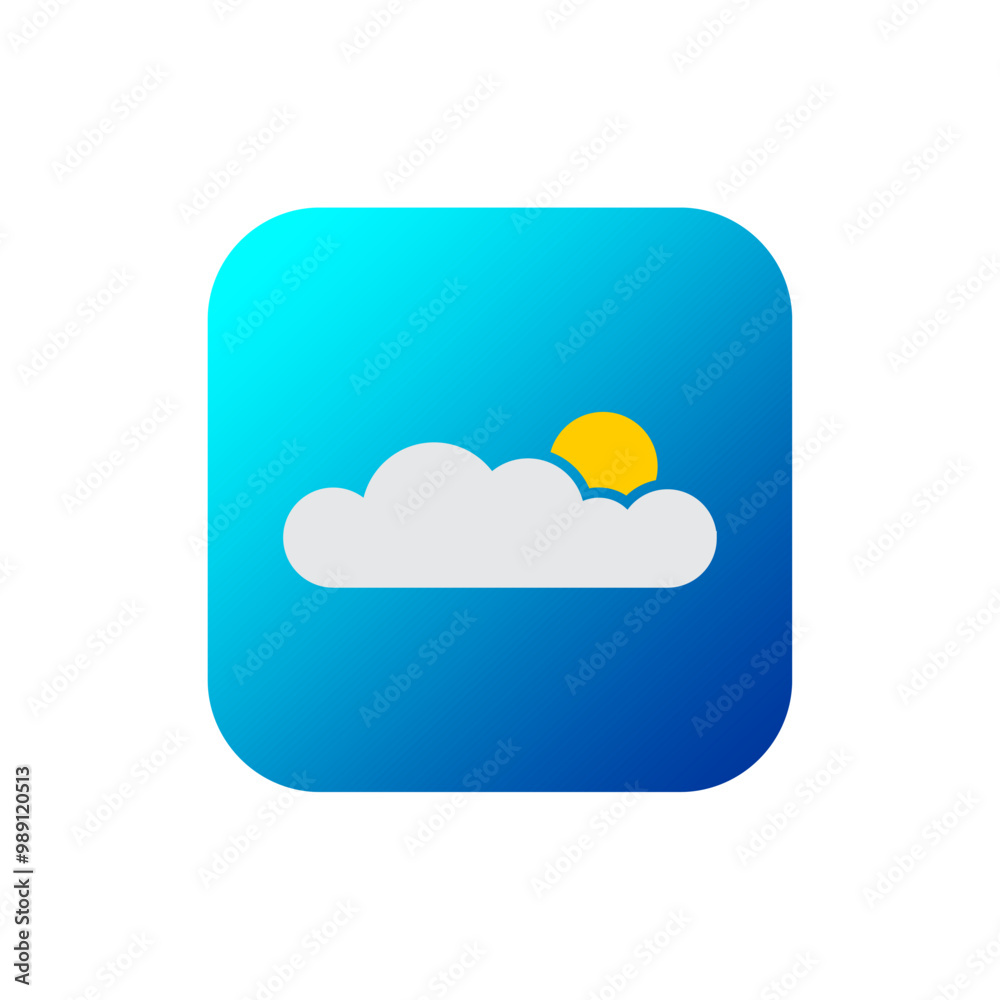 cloud computing icon on blue background cloud computing icon on blue background