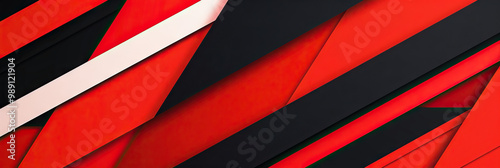 Wallpaper Mural Bold Red & Black Stripes Abstract Geometric Pattern Torontodigital.ca