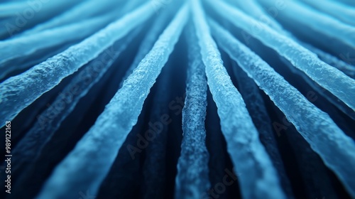 Submarine view of underwater ice photo