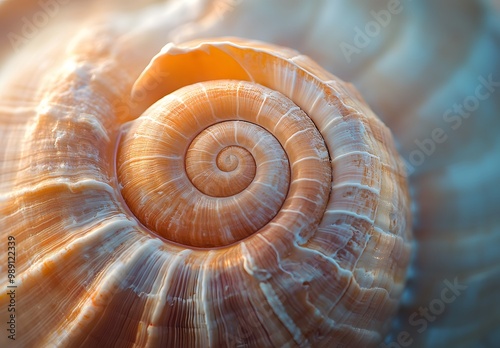 Close-up Seashell Spiral Texture Macro Photography