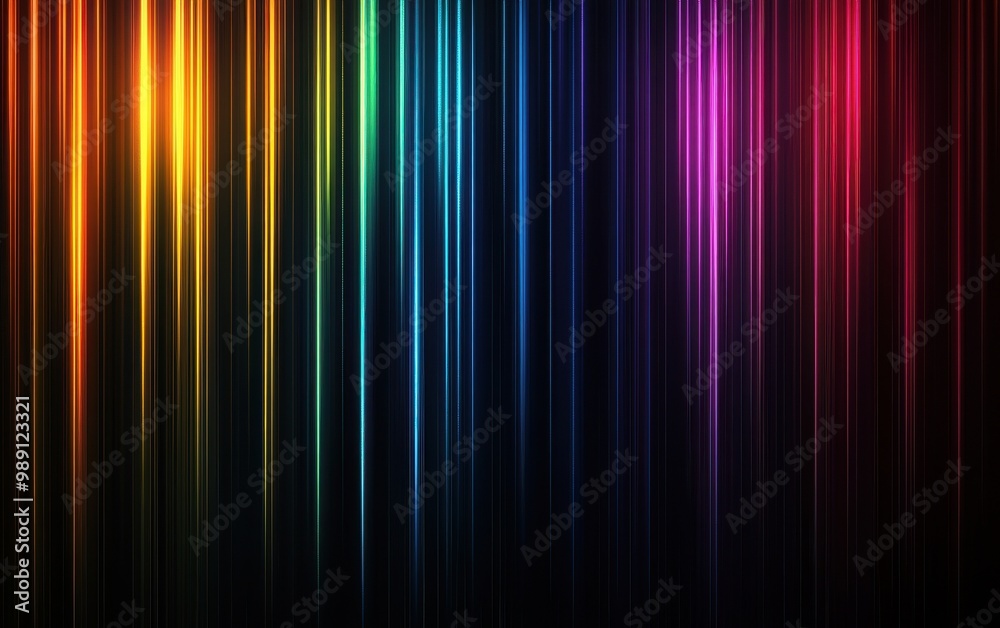 Colorful vertical stripes with a dark background, vibrant spectrum of hues. Colorful vertical stripes with a dark background, vibrant spectrum of hues.