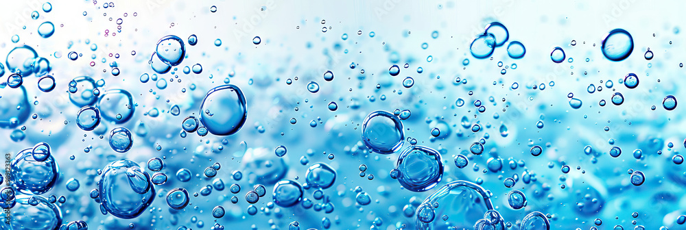 Blue Water Bubbles in Gradient of Colors Background Blue Water Bubbles in Gradient of Colors Background