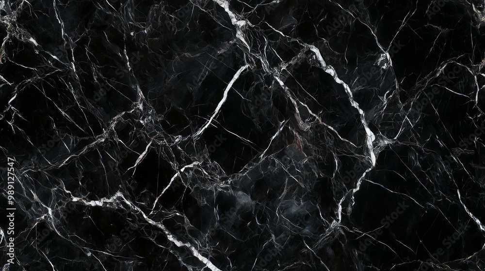 Detailed texture of polished black marble with delicate silver veins, filling the frame with an elegant, minimalist look Detailed texture of polished black marble with delicate silver veins, filling the frame with an elegant, minimalist look