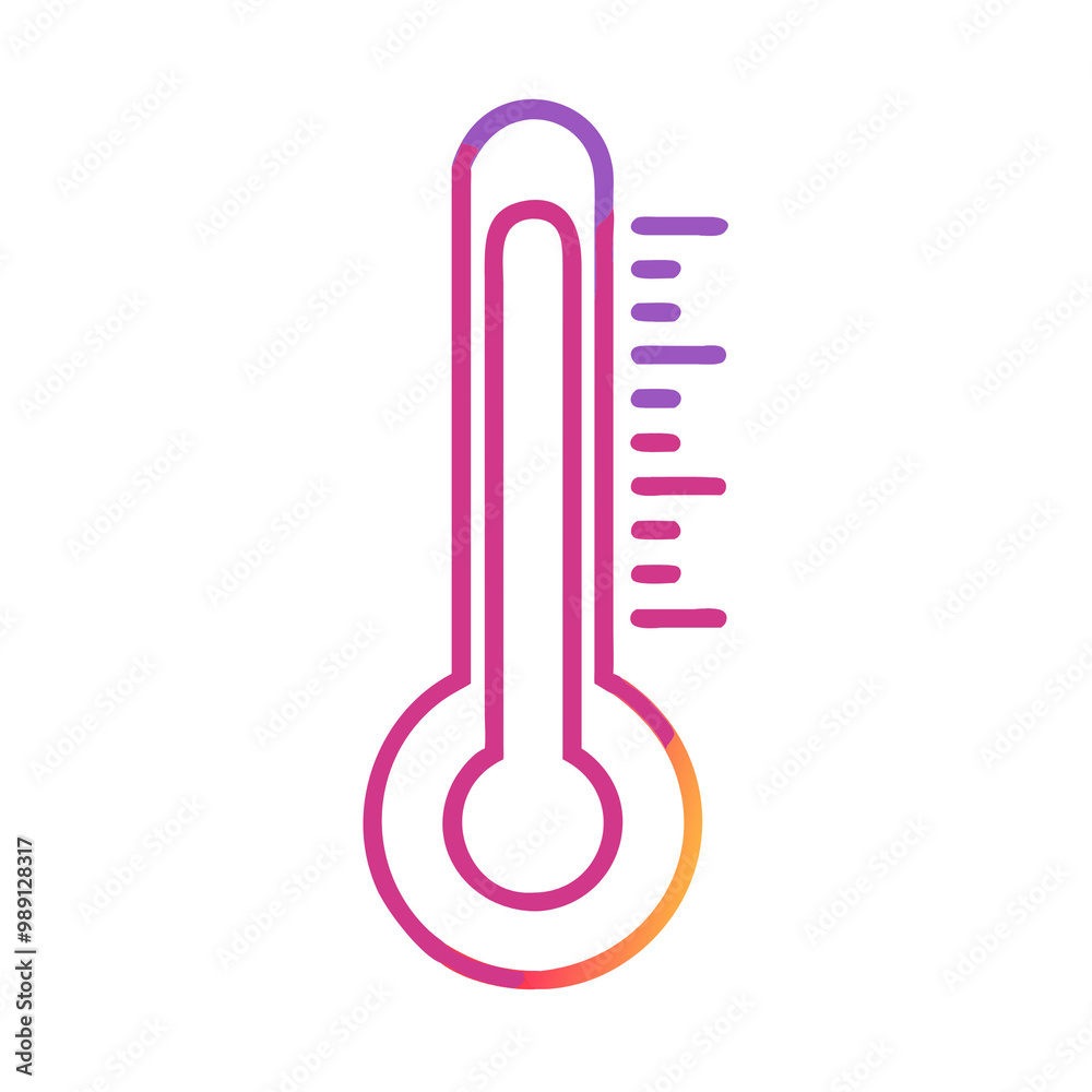 Flat design thermometer for healthcare apps, hospitals, and clinics Flat design thermometer for healthcare apps, hospitals, and clinics