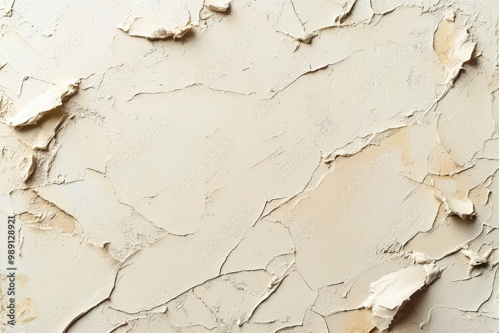 Obraz premium Abstract Textured Background with Beige and White Paint