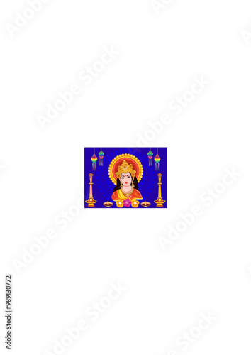 artistic creative detailed navratri background.ai