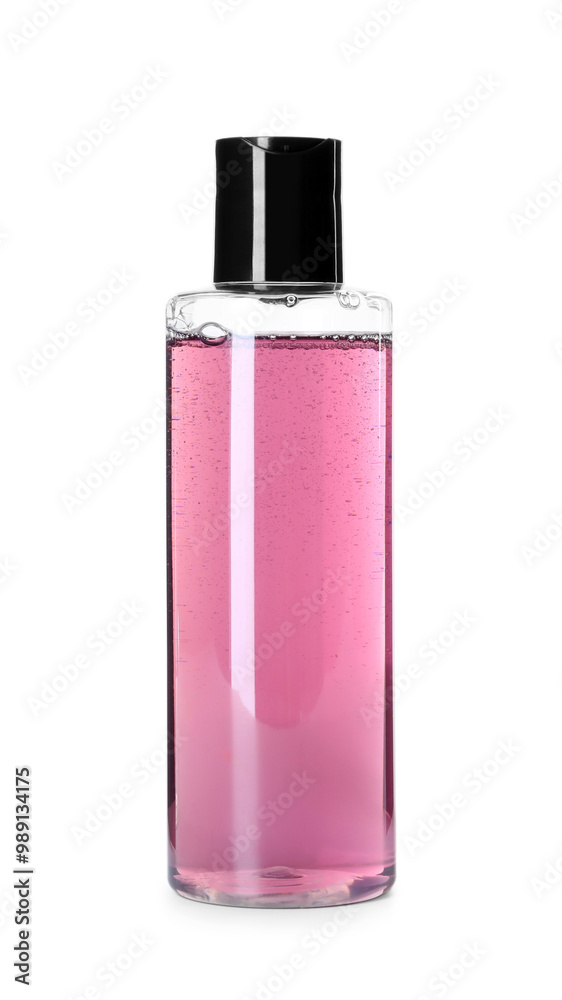 Bottle of shampoo isolated on white. Personal care product Bottle of shampoo isolated on white. Personal care product