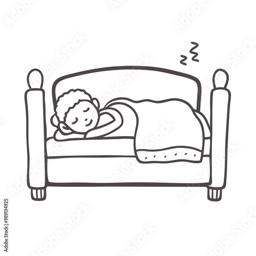 Person sleeping on a couch with a blanket for relaxation and health