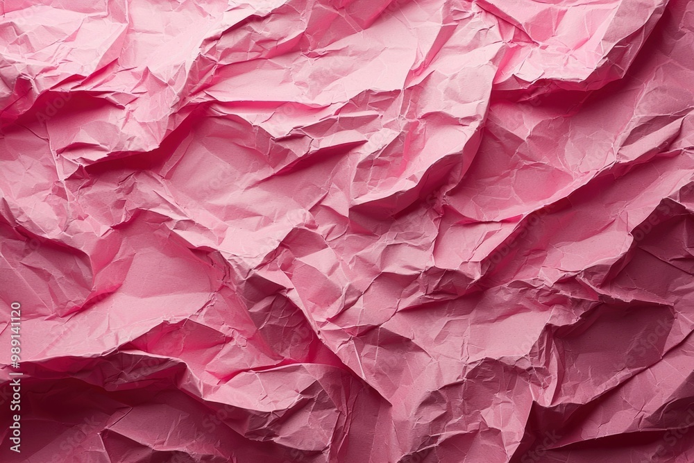 custom made wallpaper toronto digitalClose-Up of a Crumpled Pink Sheet of Paper