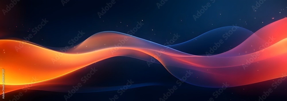 Abstract Gradient Wave With Smooth Curves Abstract Gradient Wave With Smooth Curves