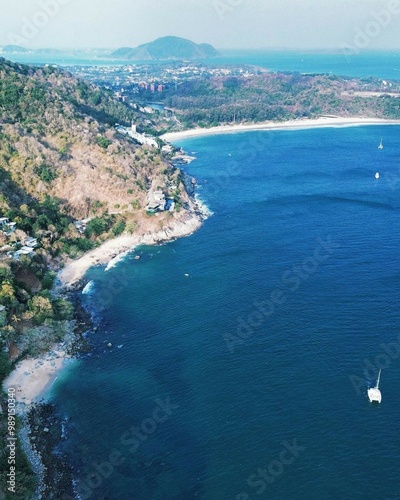 view of the sea from the beach