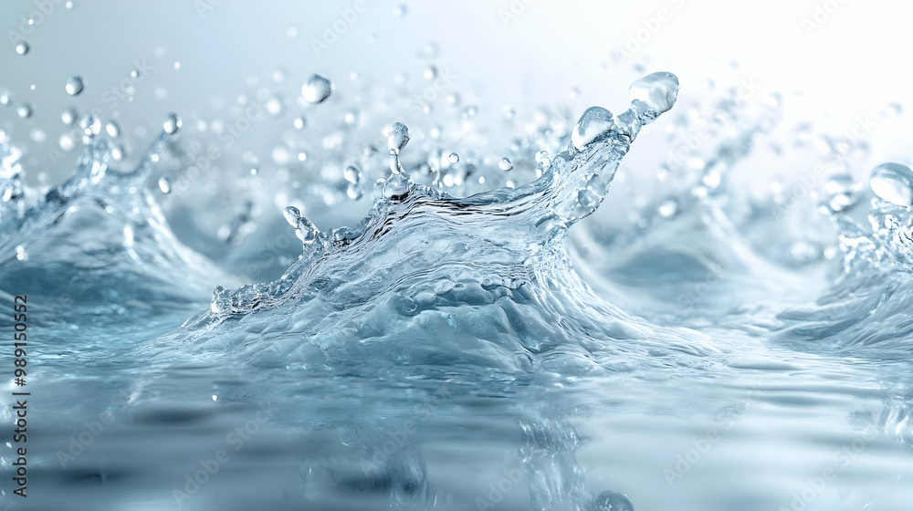 Water Droplet Splashing and Creating Waves Water Droplet Splashing and Creating Waves