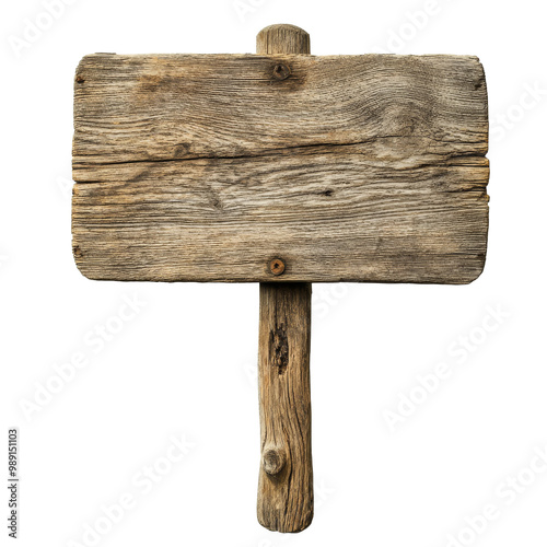 Wooden signpost on plain backdrop transparent photo